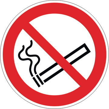 Panneau « Interdiction de fumer », Ø 10 cm